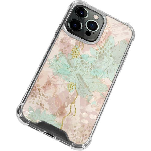 Floral Shadows iPhone 15 Pro Clear Case